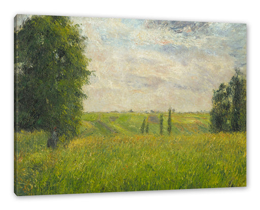 Camille Pissarro - SOLEIL COUCHANT PONTOISE  Leinwanbild Rechteckig