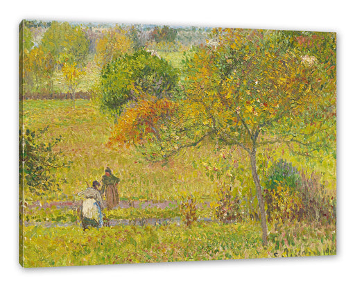 Camille Pissarro - AUTOMNE À ERAGNY  Leinwanbild Rechteckig