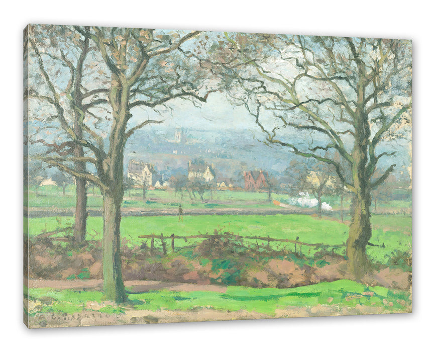 Pixxprint Camille Pissarro - Near Sydenham Hill Looking towards, Leinwandbild