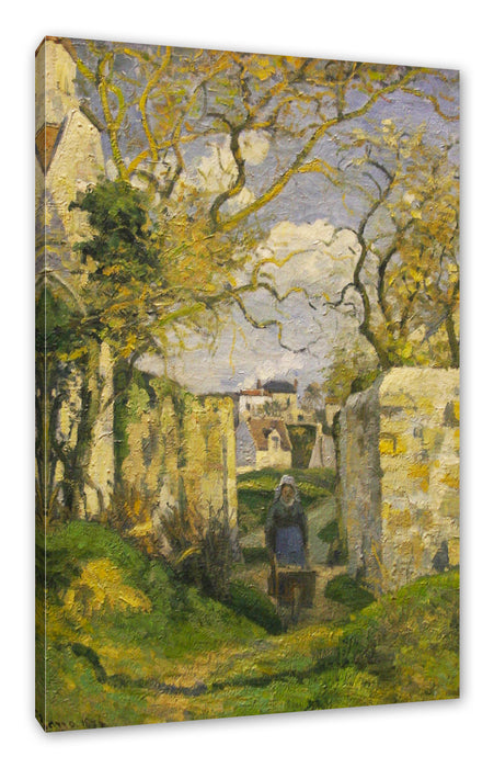 Camille Pissarro - Landscape from Pontoise  Leinwanbild Rechteckig