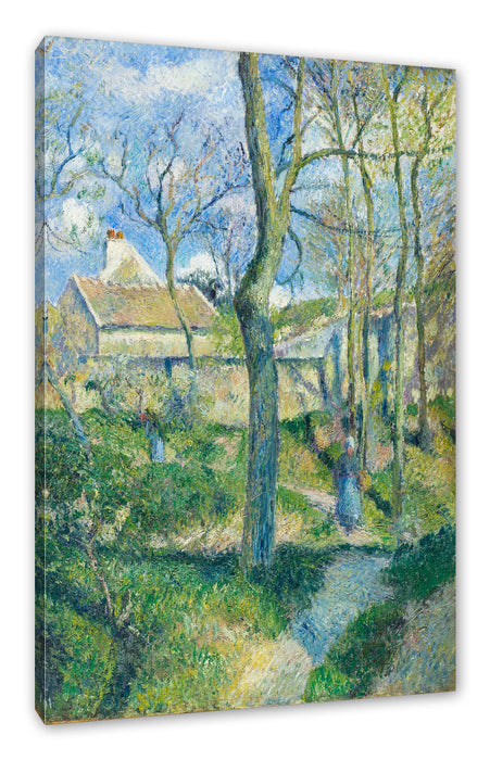 Pixxprint Camille Pissarro - The Path to Les Pouilleux Pontoise, Leinwandbild