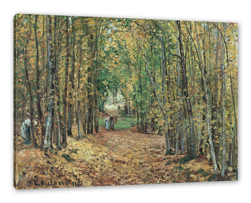 Camille Pissarro - Allée dans le parc de Marly Leinwanbild Rechteckig