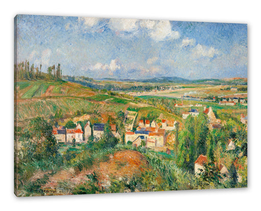 Camille Pissarro - L'HERMITAGE EN ÉTÉ PONTOISE  Leinwanbild Rechteckig