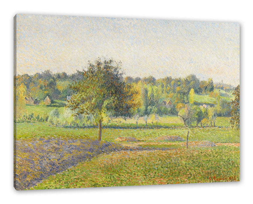 Camille Pissarro - PRAIRIE À ÉRAGNY  Leinwanbild Rechteckig