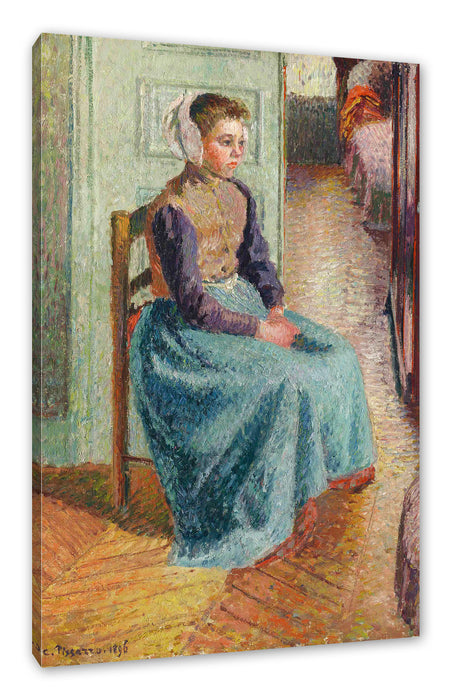 Camille Pissarro - PETITE BONNE FLAMANDE DITE LA ROSA Leinwanbild Rechteckig