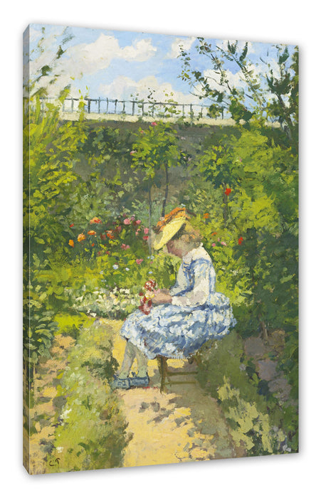 Pixxprint Camille Pissarro - JEANNE PISSARRODITE MINETTEASSIS, Leinwandbild