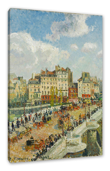 Pixxprint Camille Pissarro - The Pont Neuf, Leinwandbild