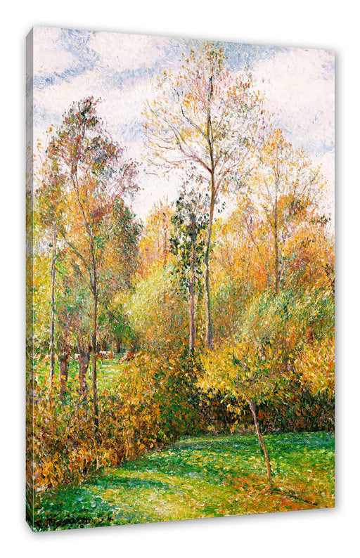 Camille Pissarro - Automne Peupliers Eragny Leinwanbild Rechteckig