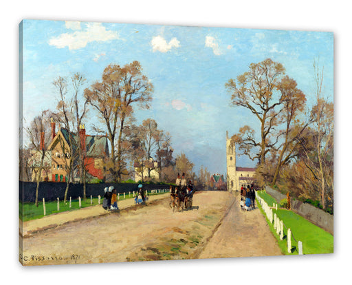 Camille Pissarro - The Avenue Sydenham  Leinwanbild Rechteckig