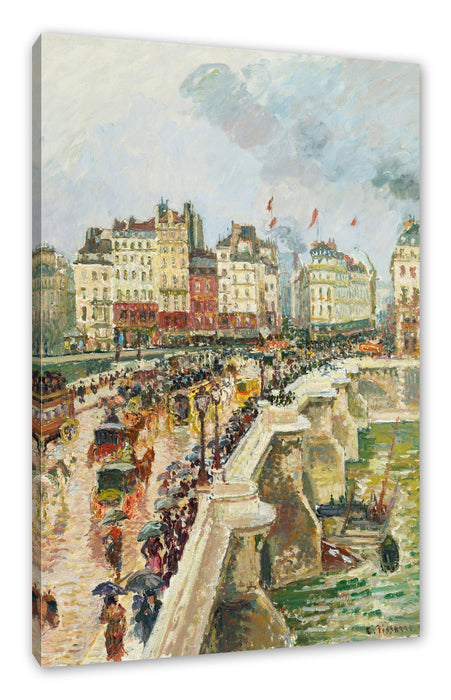 Pixxprint Camille Pissarro - Pont Neuf, Leinwandbild