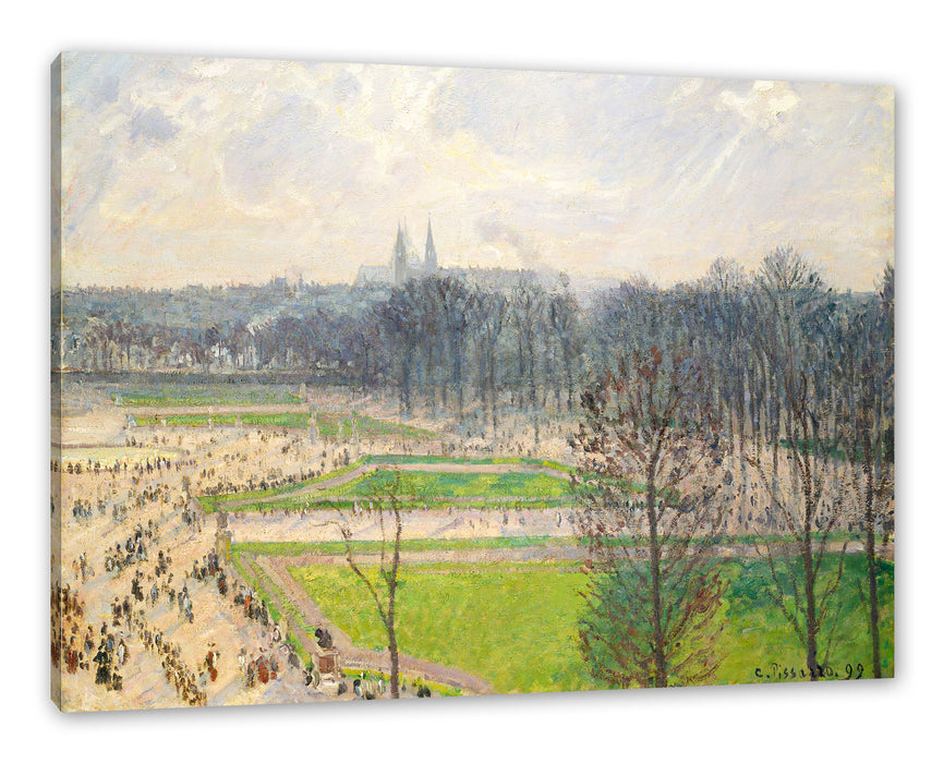 Pixxprint Camille Pissarro - The Garden of the Tuileries II, Leinwandbild