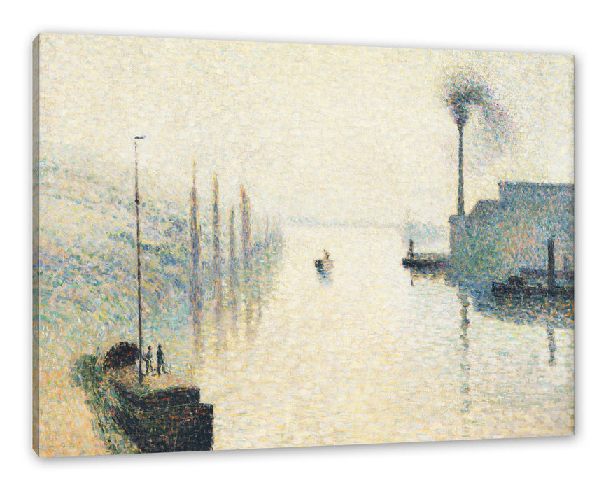 Pixxprint Camille Pissarro - L'Île Lacroix RouenThe Effect of, Leinwandbild