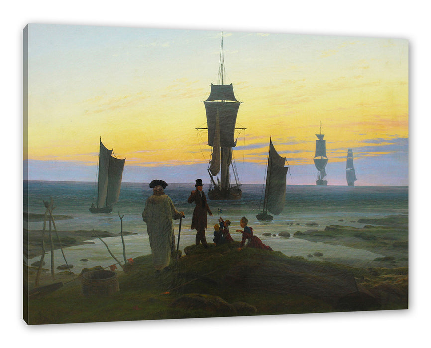 Pixxprint Caspar David Friedrich - Die Lebensstufen , Leinwandbild