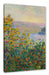 Claude Monet - Blumenbeete in Vetheuil  Leinwanbild Rechteckig