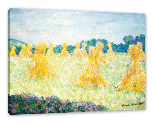 Claude Monet - Die jungen Damen von Giverny Leinwanbild Rechteckig