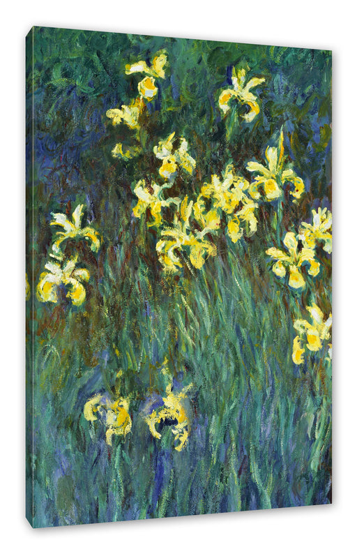 Claude Monet - Gelbe Schwertlilien  Leinwanbild Rechteckig