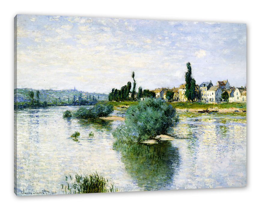 Pixxprint Claude Monet - LA SEINE À LAVACOURT , Leinwandbild