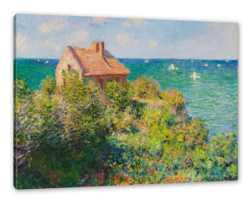 Claude Monet - Fischer-Häuschen in Varengeville Leinwanbild Rechteckig
