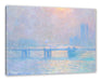 Claude Monet - Le Soleil sur la Tamise à Londres broui Leinwanbild Rechteckig