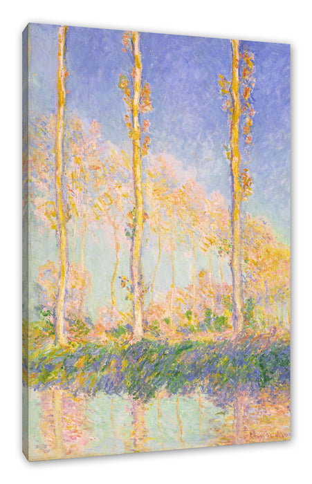 Pixxprint Claude Monet - Pappeln  , Leinwandbild