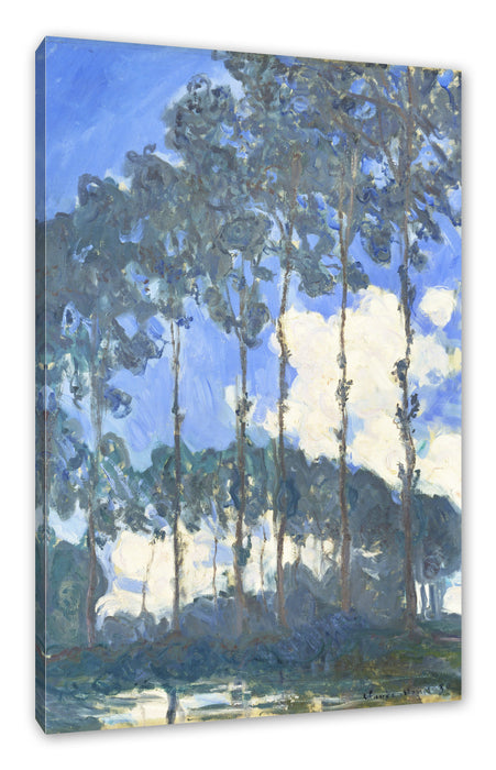 Pixxprint Claude Monet - Pappeln an der Epte III , Leinwandbild