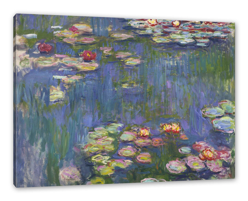 Claude Monet - Seerosen  V Leinwanbild Rechteckig