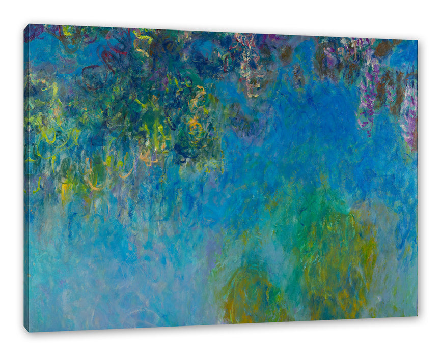 Pixxprint Claude Monet - GlyzinienWisteria, Leinwandbild