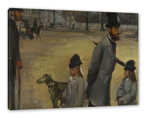 Edgar Degas - Place de la Concorde Leinwanbild Rechteckig