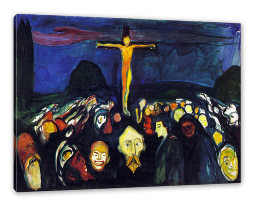 Edvard Munch - Golgotha  Leinwanbild Rechteckig