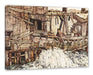 Egon Schiele - Alte Mühle  Leinwanbild Rechteckig