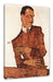 Egon Schiele - Portrait von Arthur Rössler  Leinwanbild Rechteckig