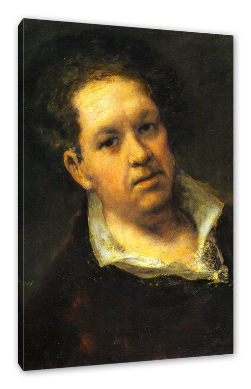 Francisco de Goya - Selbstportrait Leinwanbild Rechteckig