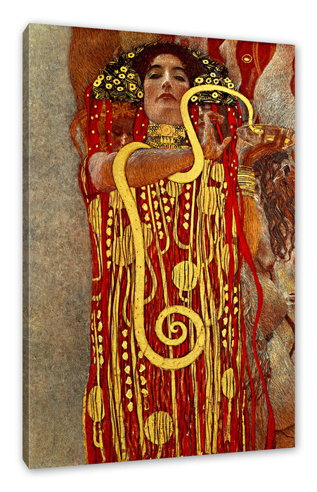 Gustav Klimt - Hygieia Leinwanbild Rechteckig