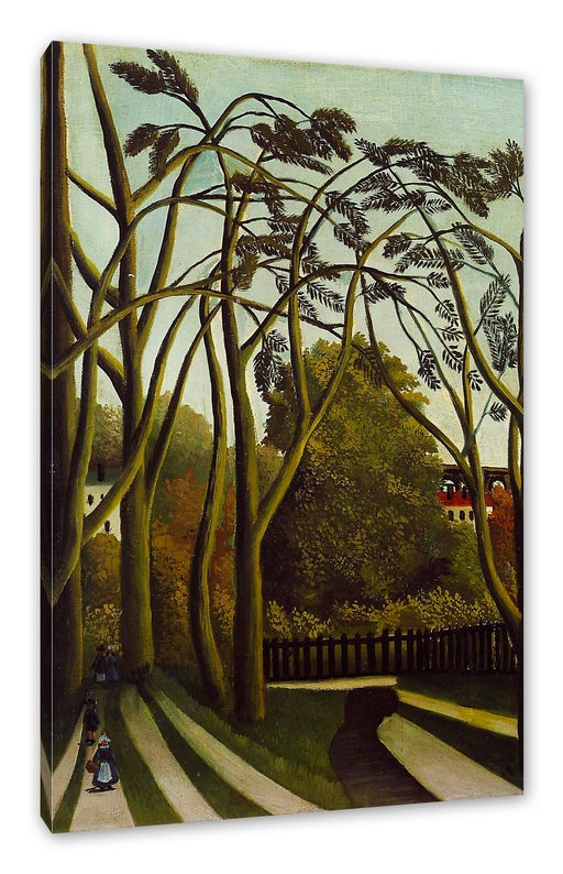 Henri Rousseau - The Redlist Naivismus Leinwanbild Rechteckig