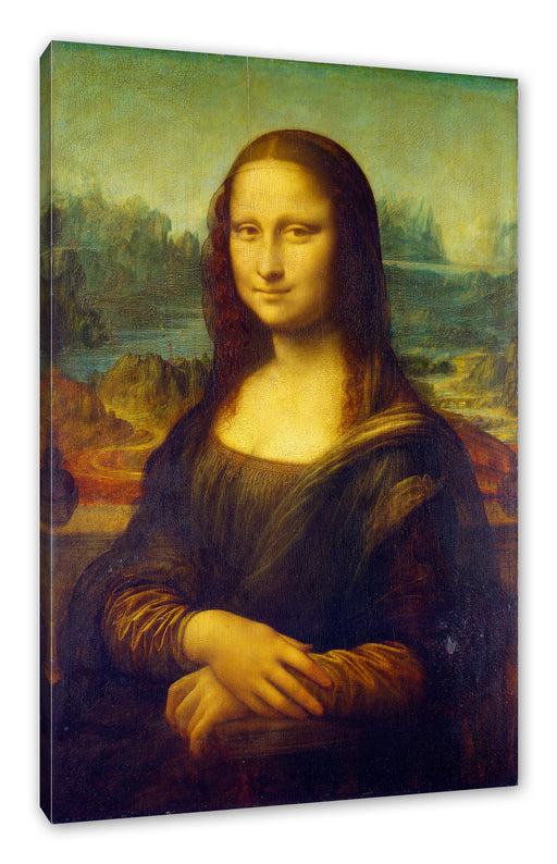 Leonardo da Vinci - Mona Lisa  Leinwanbild Rechteckig