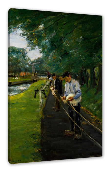 Pixxprint Max Liebermann - Seilberbahn in Edam , Leinwandbild