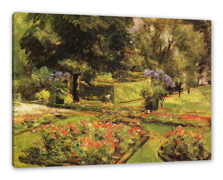 Pixxprint Max Liebermann - Wannseegarten , Leinwandbild