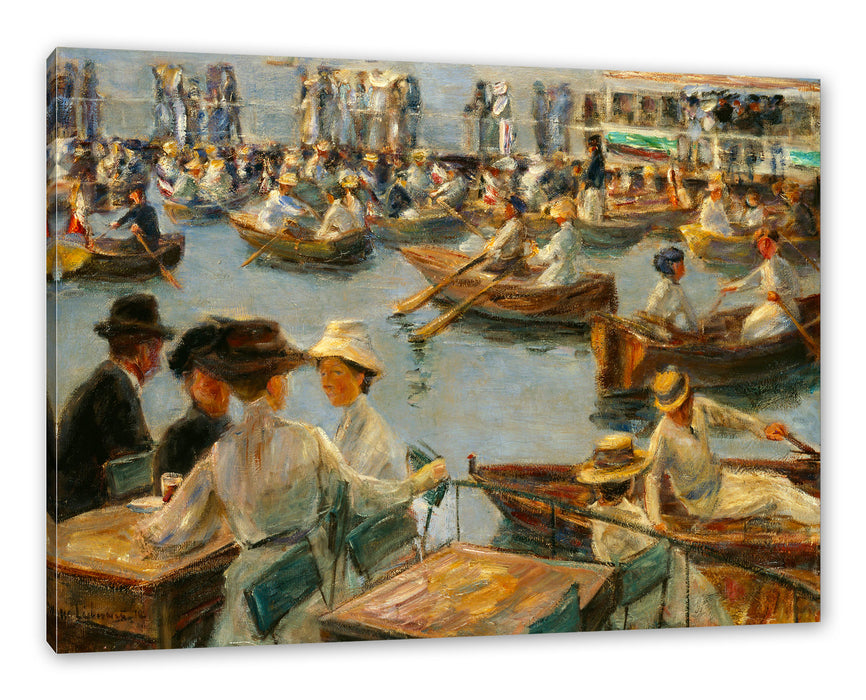 Pixxprint Max Liebermann - An der Alster in Hamburg, Leinwandbild