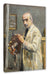 Max Liebermann - Selbstportrait mit Pinsel  Leinwanbild Rechteckig