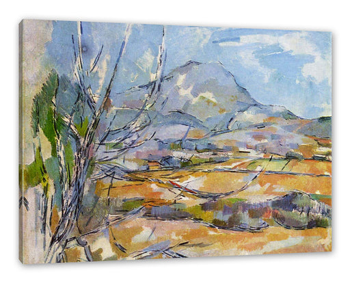 Paul Cézanne - Das Gebirge Sainte-Victoire  Leinwanbild Rechteckig