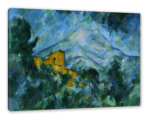 Paul Cézanne - Mont Sainte-Victoire im Dunkeln  Leinwanbild Rechteckig