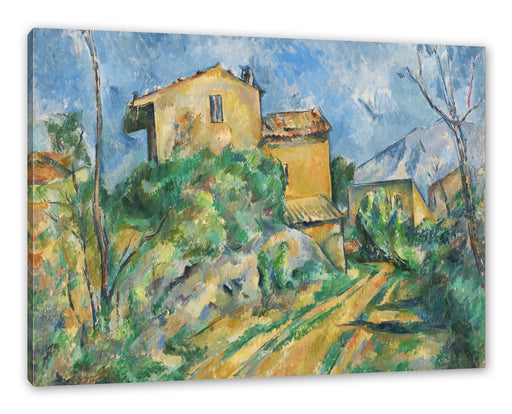 Paul Cézanne - Das Haus Maria am Weg zum Château Noir Leinwanbild Rechteckig