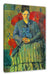 Paul Cézanne - Porträt der Mme Cézanne in rotem Lehnst Leinwanbild Rechteckig