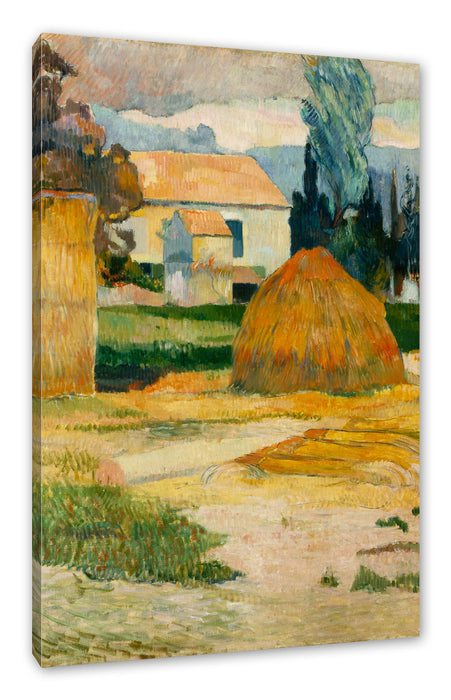 Pixxprint Paul Gauguin - Landschaft bei Arles, Leinwandbild