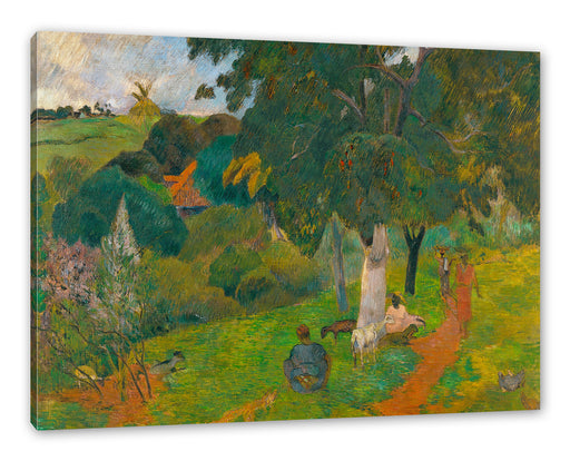 Paul Gauguin - Kommen und GehenMartinique Leinwanbild Rechteckig