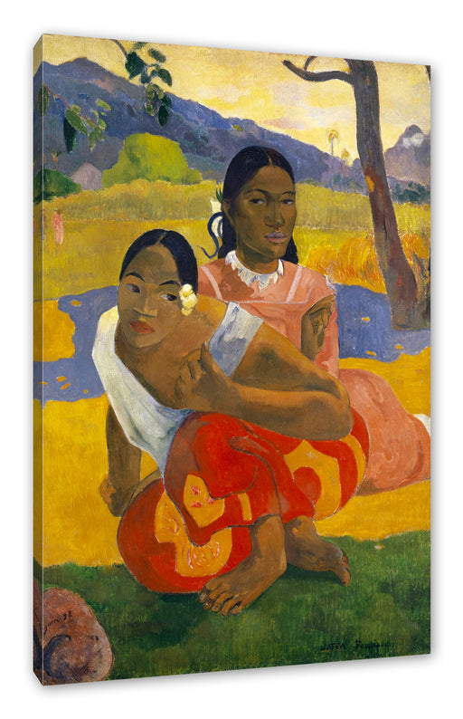 Paul Gauguin - Nafea Faa Ipoipo  Leinwanbild Rechteckig