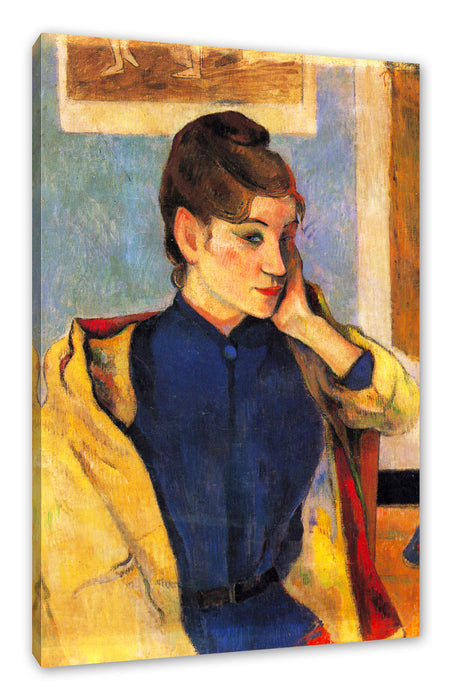 Pixxprint Paul Gauguin - Portrait von Madeleine Bernard, Leinwandbild