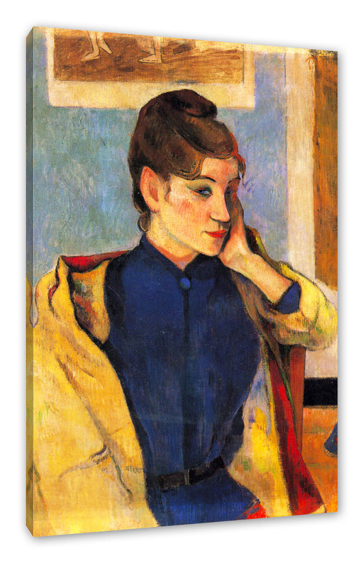 Paul Gauguin - Portrait von Madeleine Bernard Leinwanbild Rechteckig