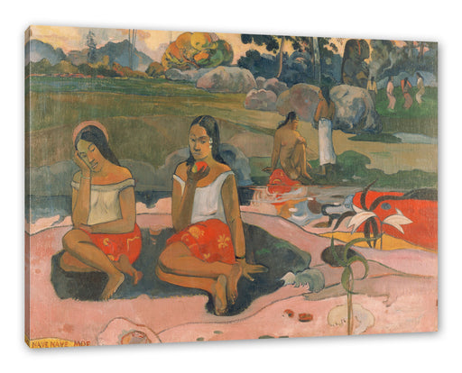 Paul Gauguin - Heiliger Frühling: Süße TräumeNave nav Leinwanbild Rechteckig