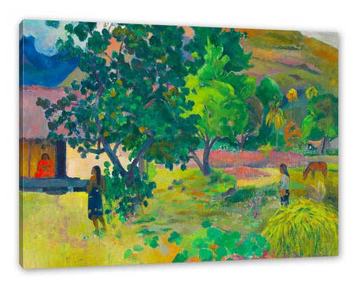 Paul Gauguin - Das hausTe Fare Leinwanbild Rechteckig